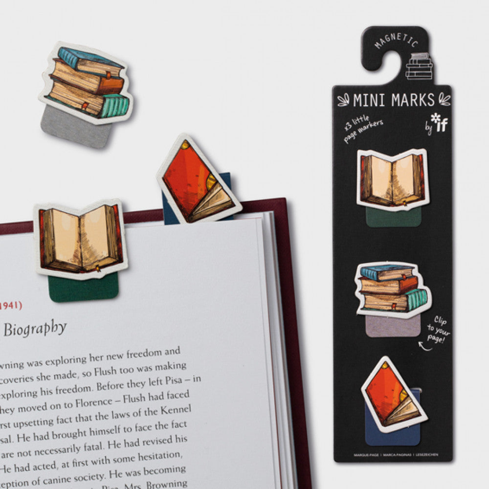 Mini-Marks Magnetic Bookmarks- Books
