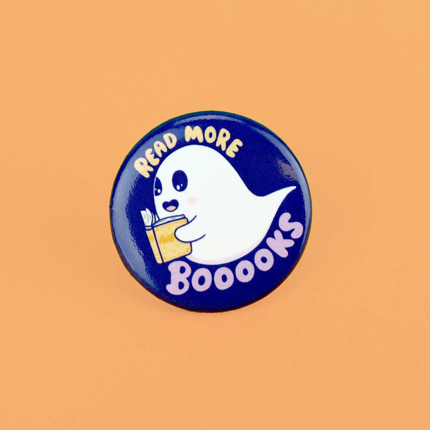 Read More Booooks Ghost Pinback Button