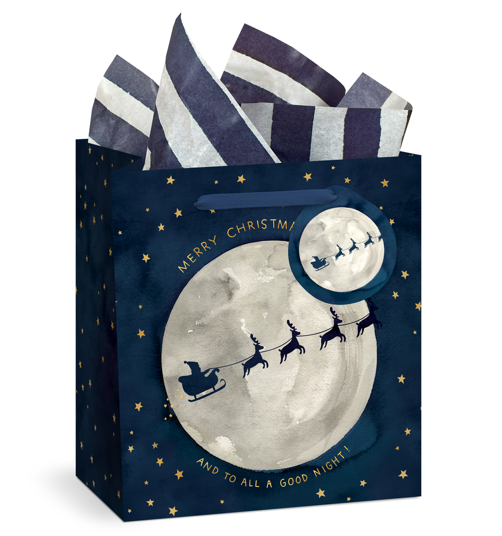 Navy Stripe Gift Tissue Paper, 10 Sheets