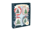 Vintage Trees Christmas Gift Tags-  Boxed Set of 16 tags