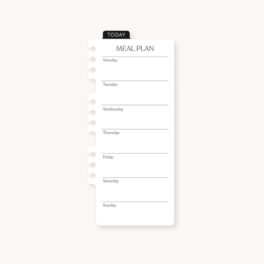 Dry Erase Meal Planner Dashboard