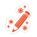 Red Pencil - Vinyl Die Cut Sticker