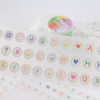 Multi-Color Letter Beads PET Tape - 50mm