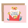 Sorry I'm Late Belated Birthday Greeting Card