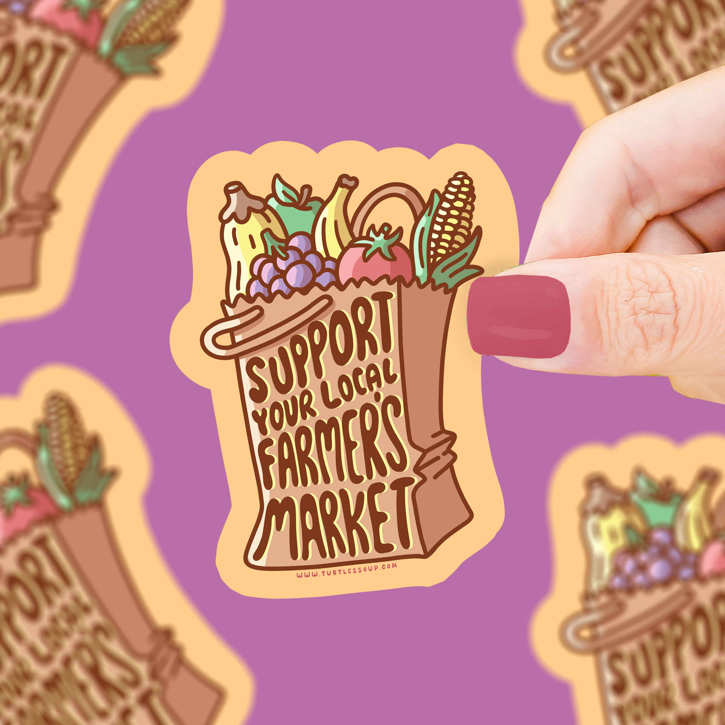 Support Farmers Market Sticker