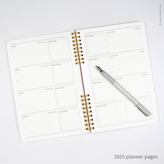 Perpetual weekly planner- Mint