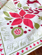 Fuck This Shit - RED/GREEN Funny Christmas Kitchen Towel