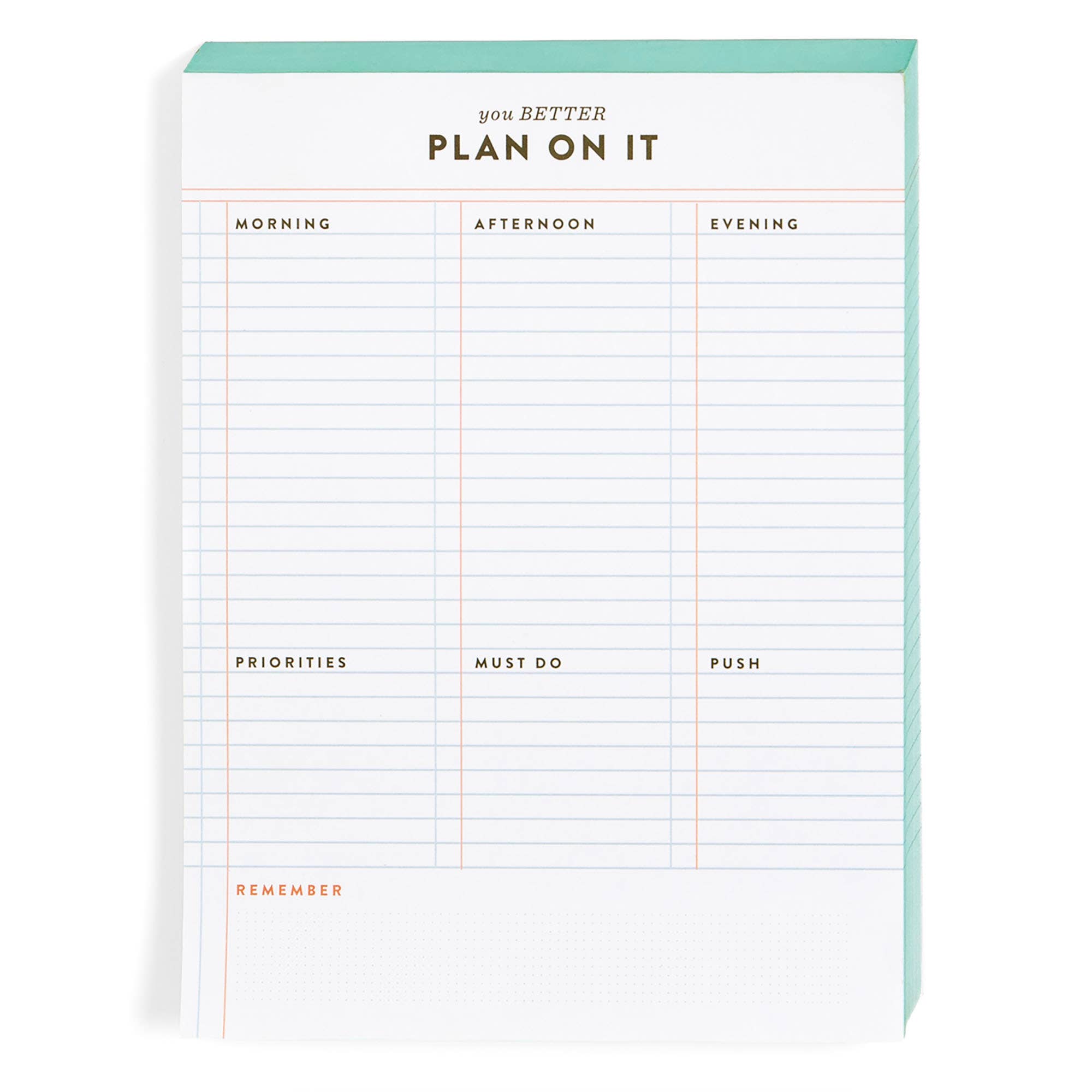 Plan On It 6x8 Notepad
