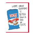 Bag of Dicks Card