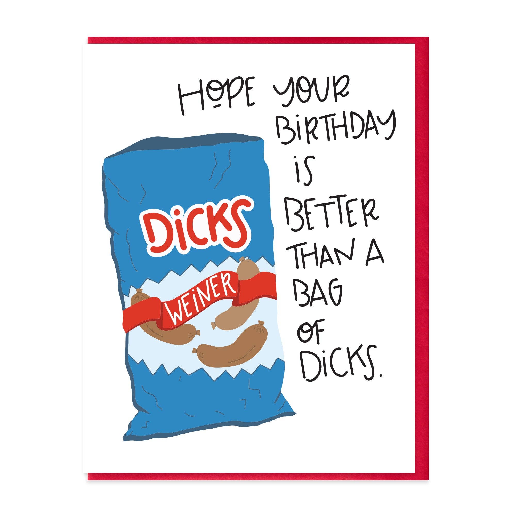 Bag of Dicks Card