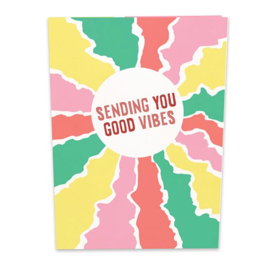 Good Vibes Only 3D Birthday Card