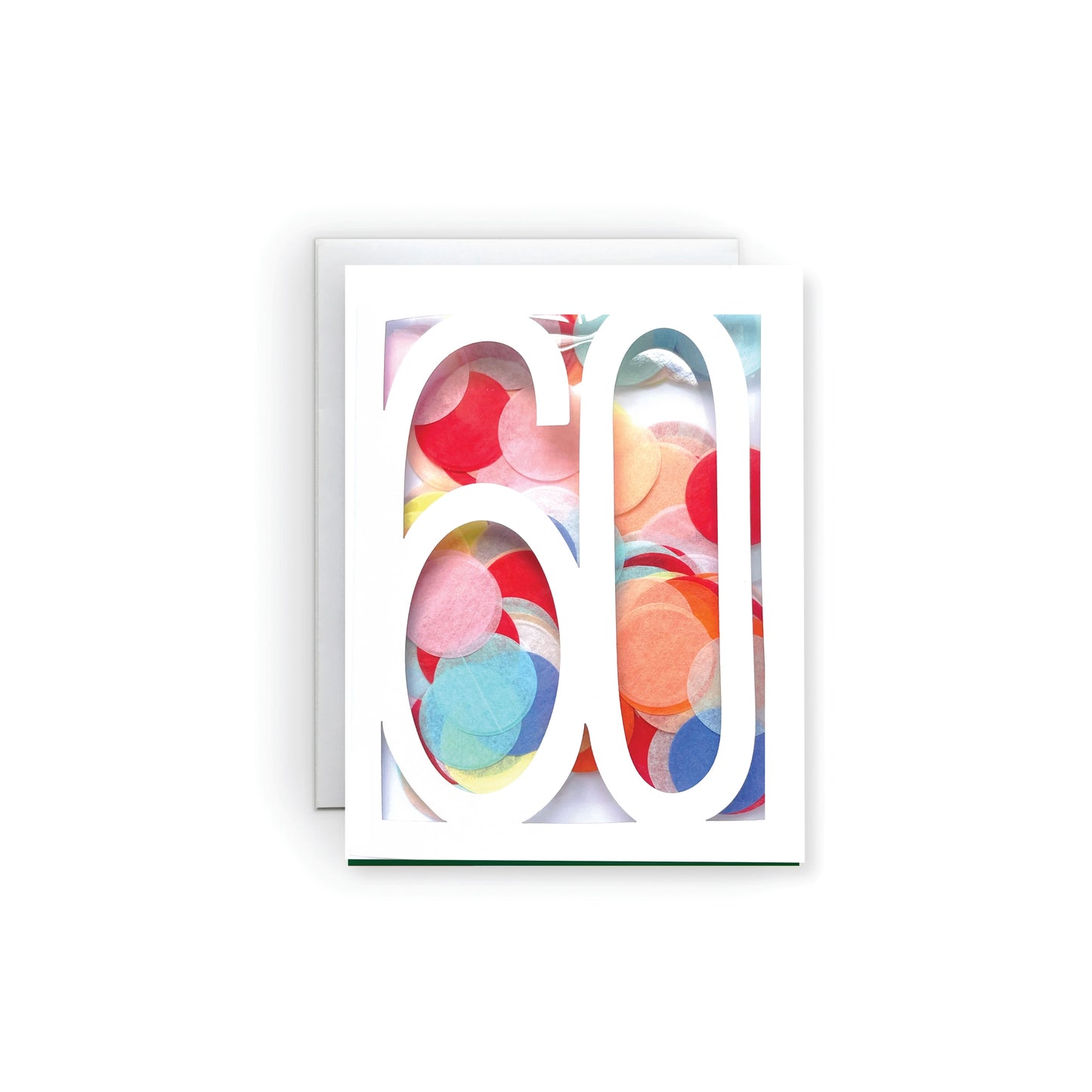 60 Milestone Confetti Card