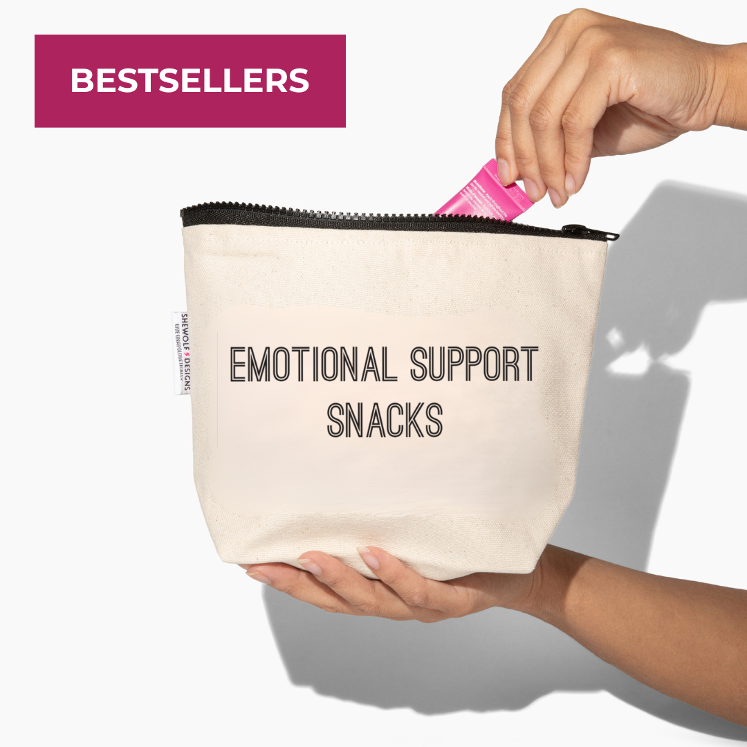 Pouch: Emotional Support Snacks — Funny Bag for Moms, Foodie