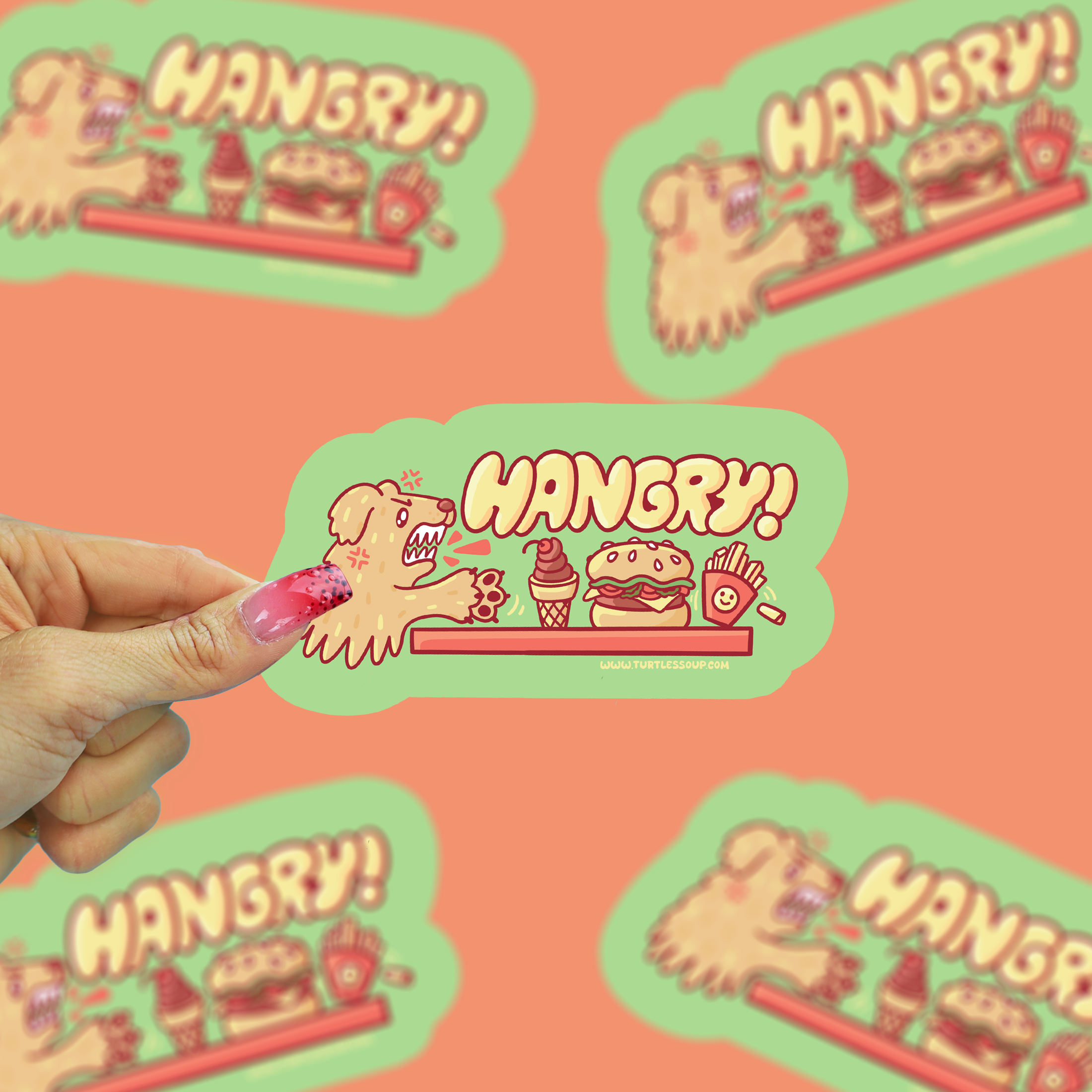 Hangry Dog Sticker