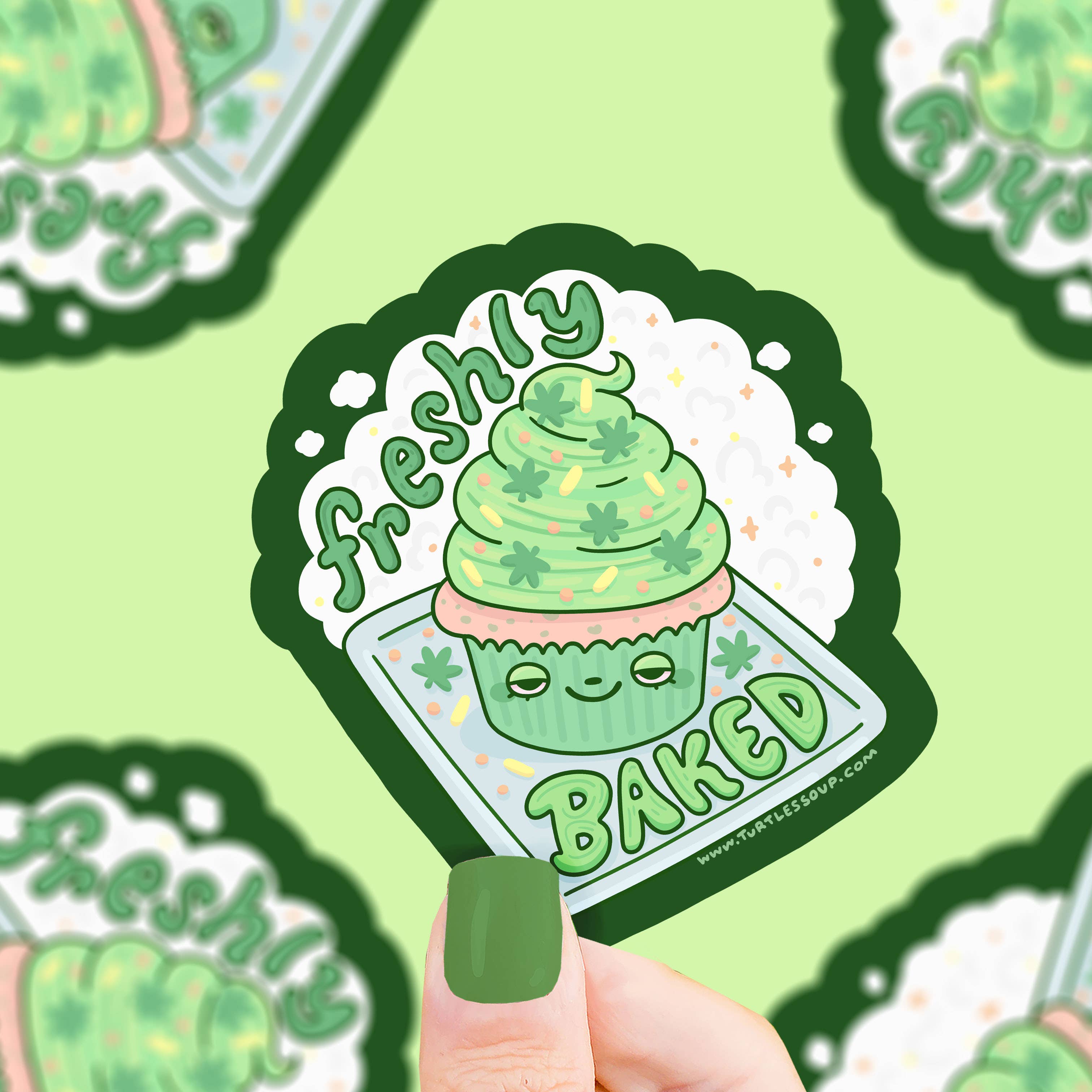 Freshly Baked Cannabis Sticker