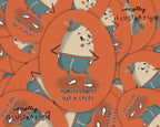 Humpty Dumpty Had a Great...Cartoon Waterproof Vinyl Sticker