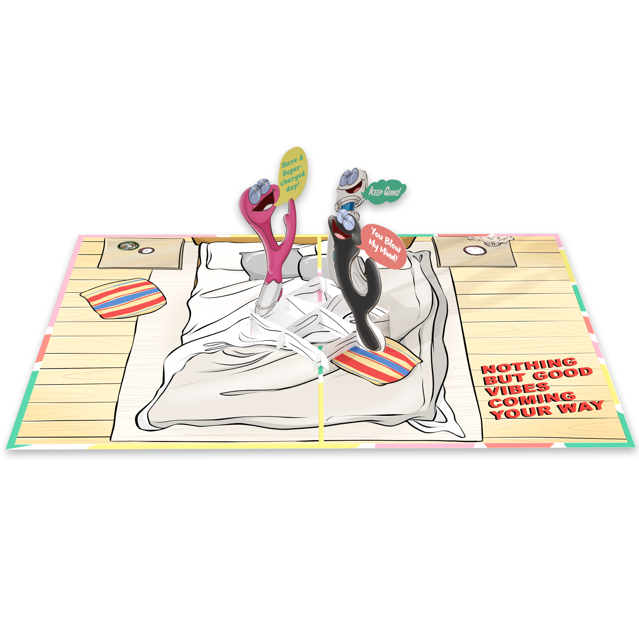 Good Vibes Only 3D Birthday Card