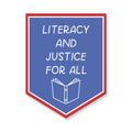 Literacy & Justice For All Book Sticker