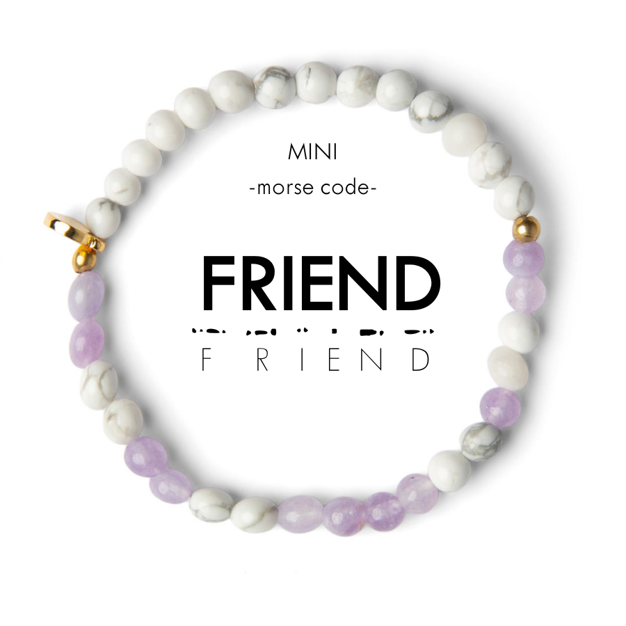 Mini Kids Morse Code Bracelet - Friend
