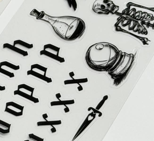 Goth Girl Letter PET Tape