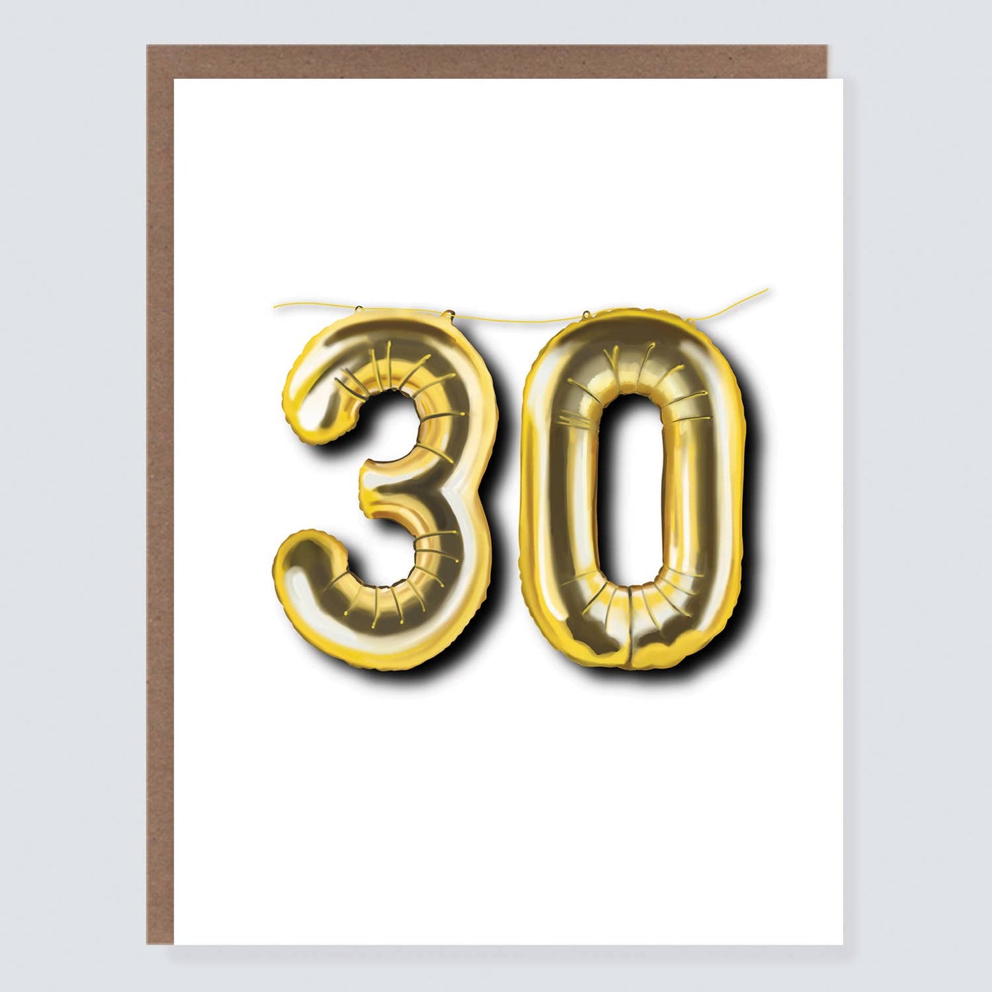 30 Balloon Birthday Card