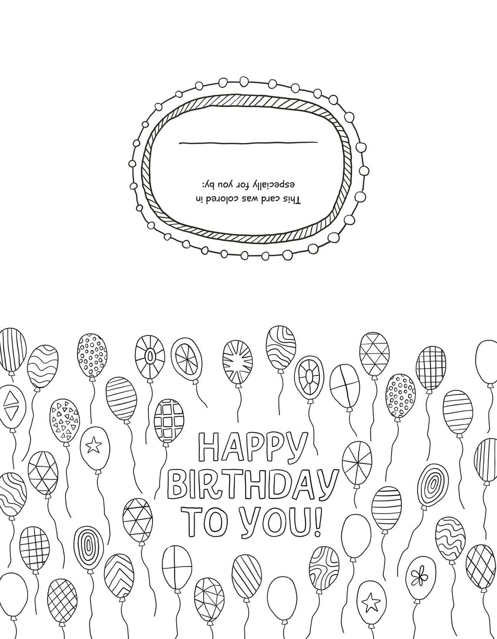 Color-Your-Own All Occasions Greeting Cards