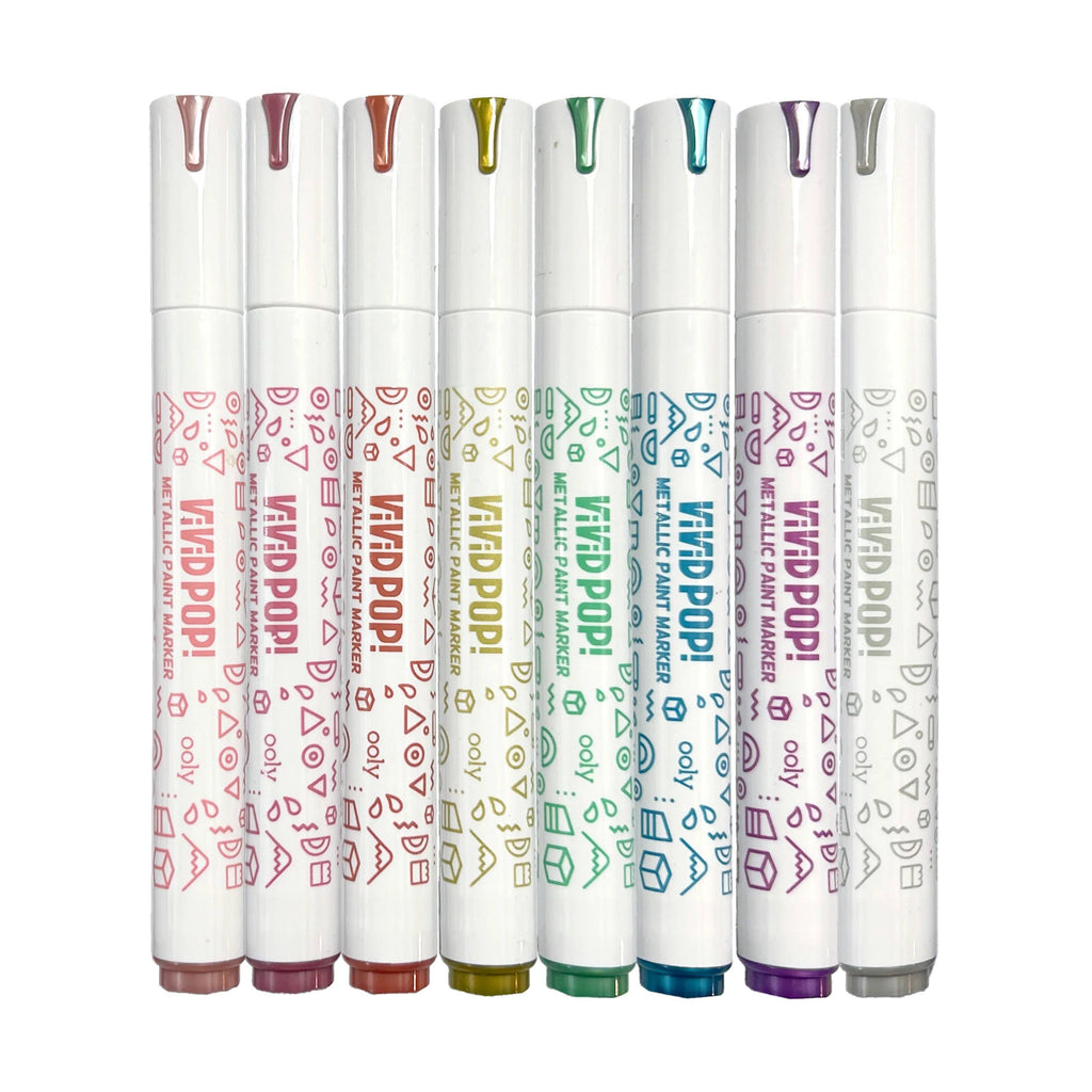 Vivid Pop! Water-Based Paint Markers: Metallic