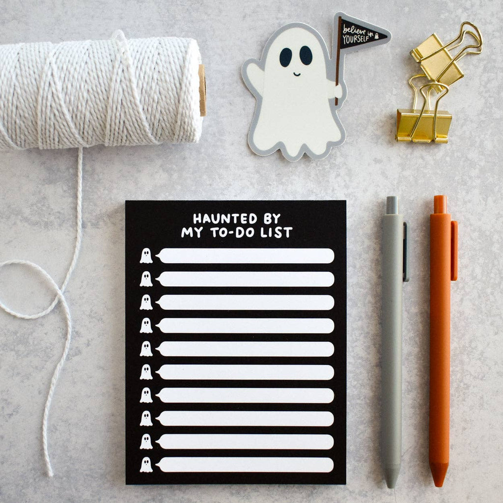 Haunted By My To-Do List Notepad | Halloween Stationery
