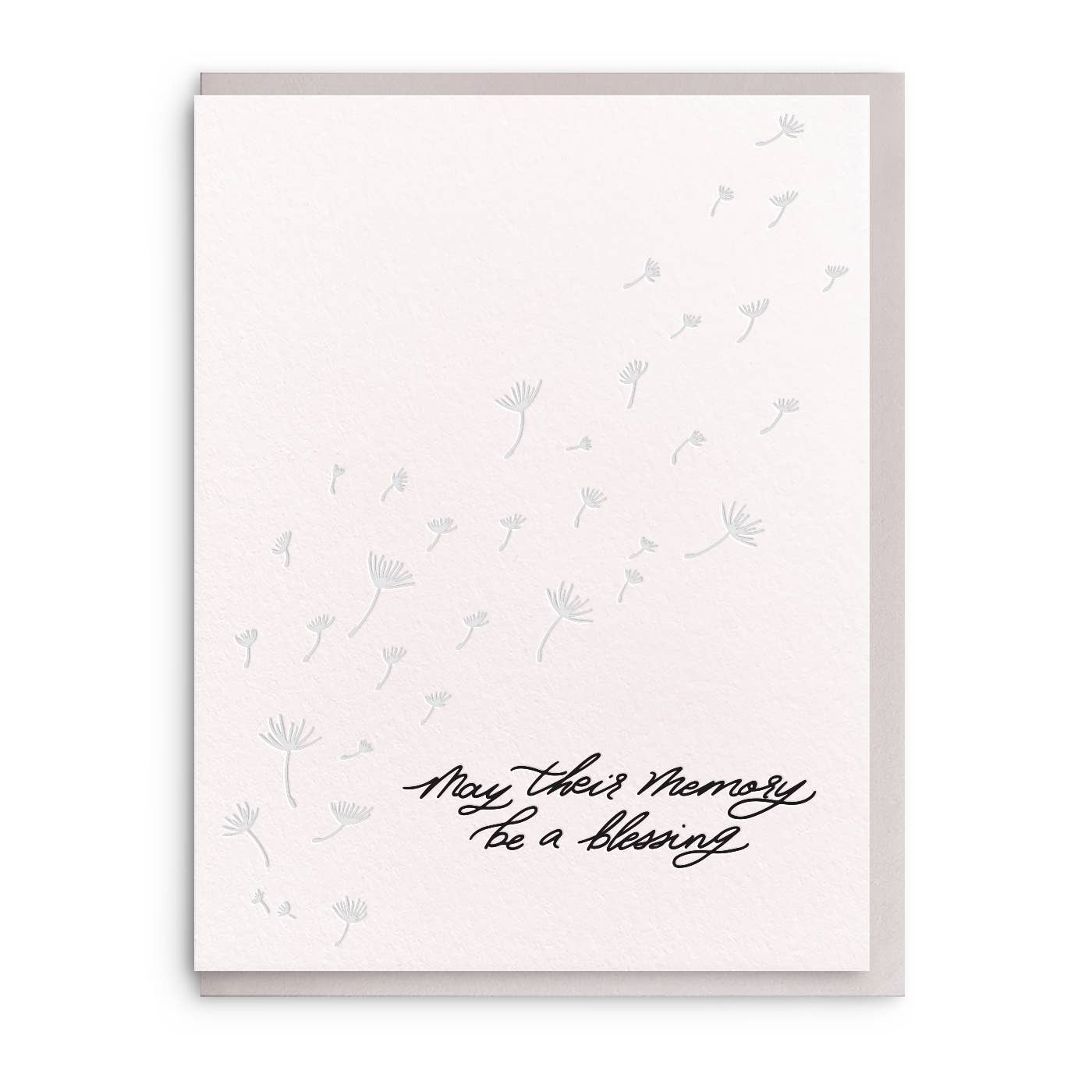 Blessing Letterpress Sympathy Card