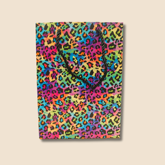 Rainbow Leopard Gift Bag