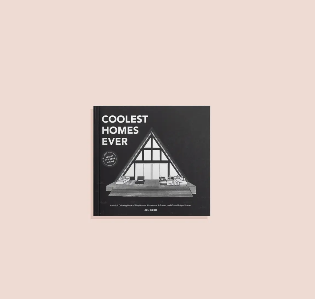 Coolest Homes Ever: A Travel Size Adult Coloring Book