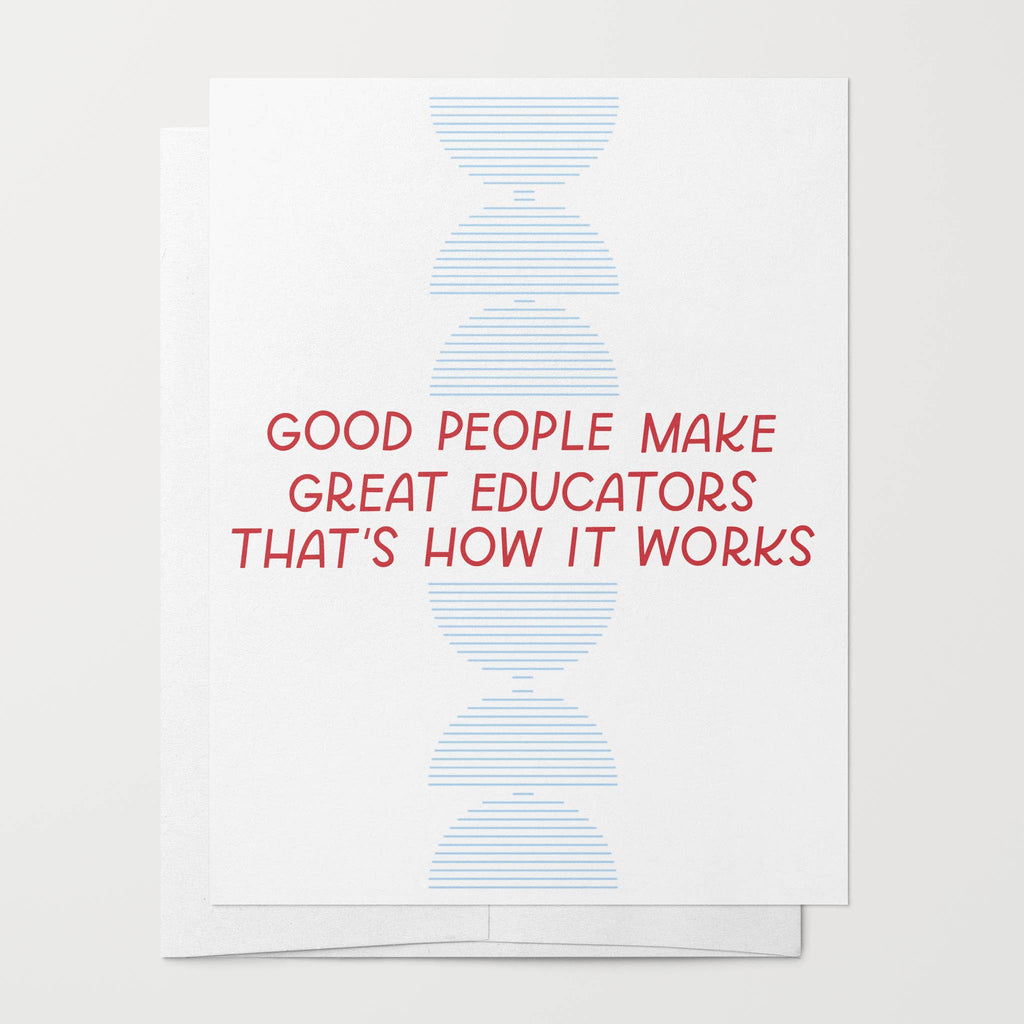 Great Educators Card | Teacher Appreciation, Teacher Gifts