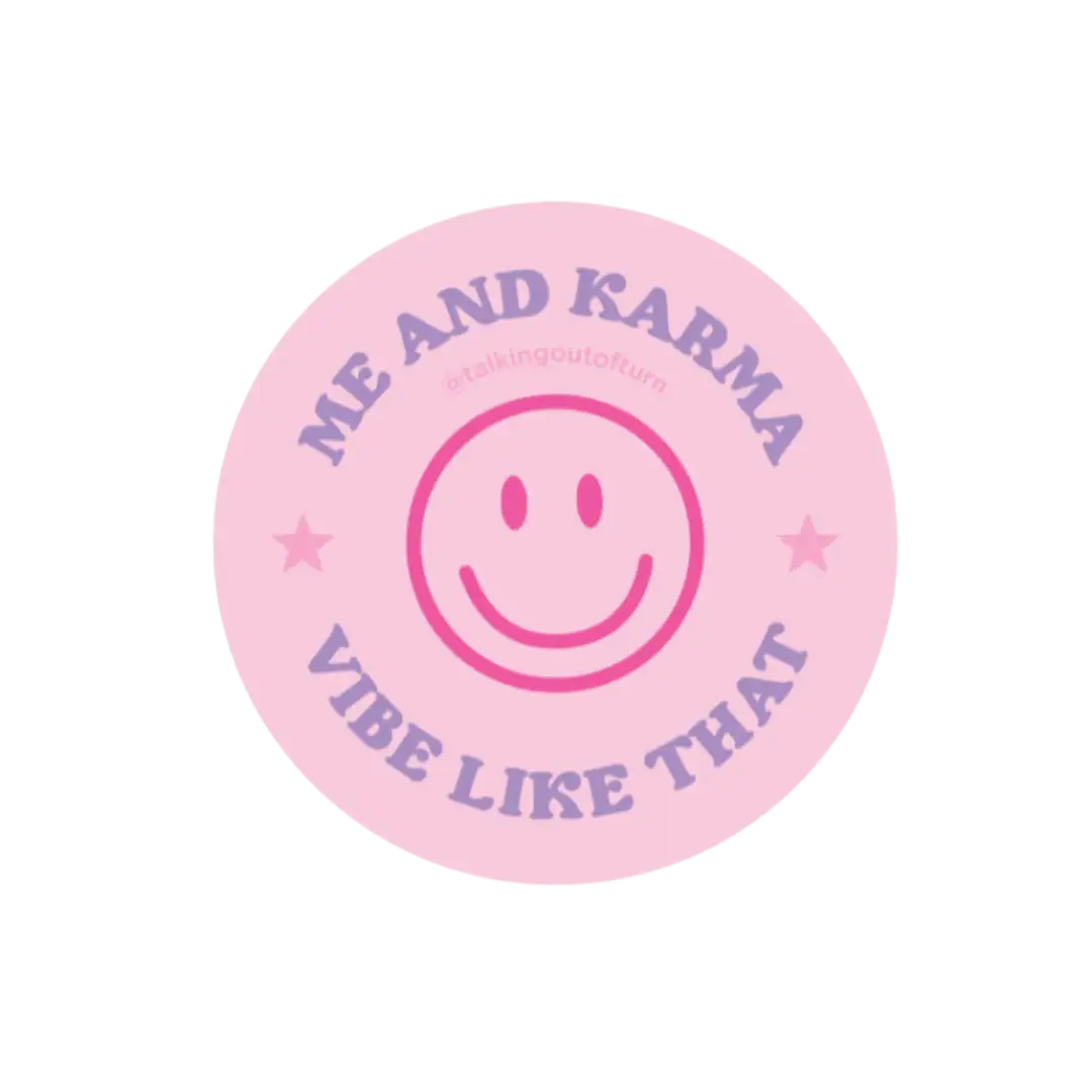 Me and Karma Sticker