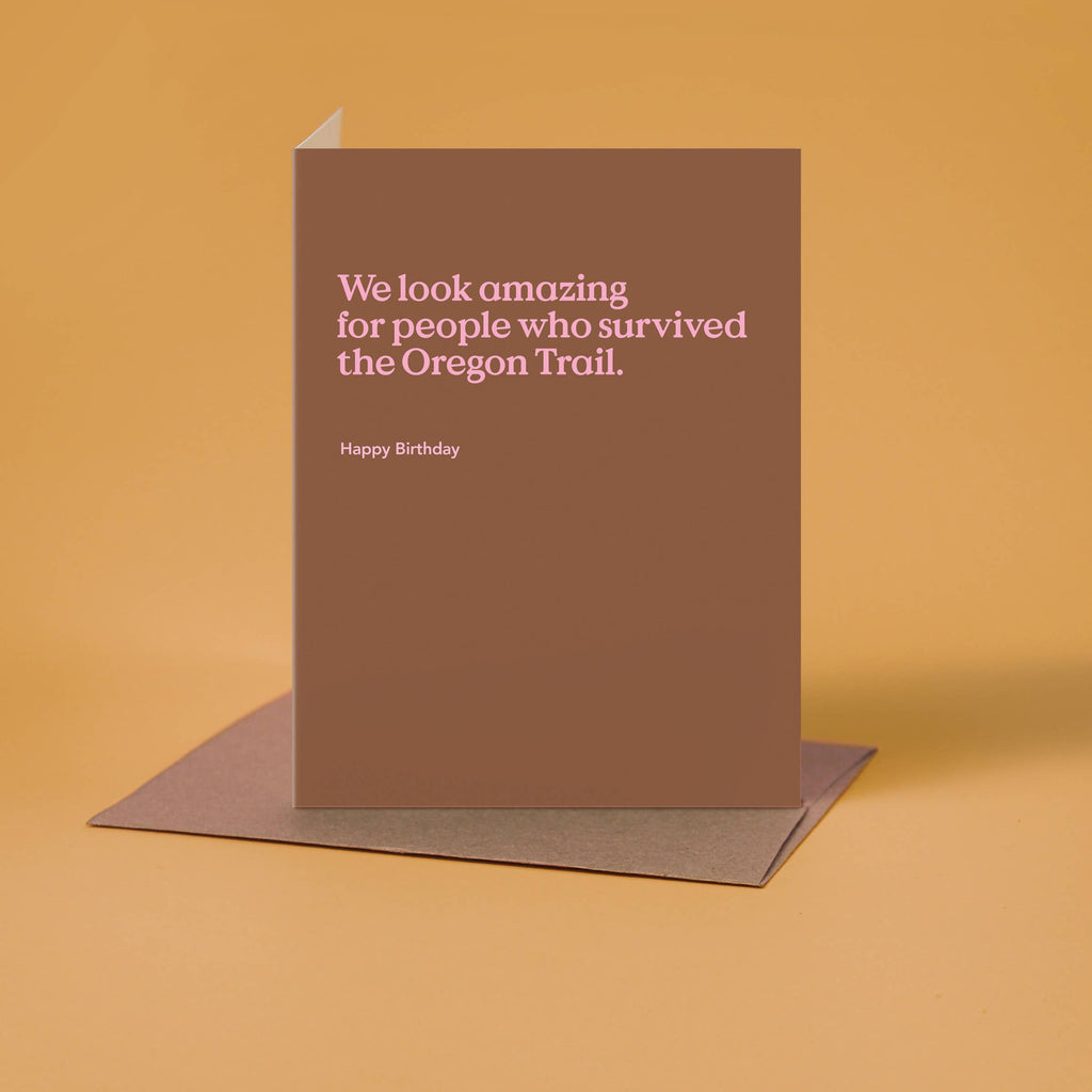 Oregon Trail Funny Birthday Card