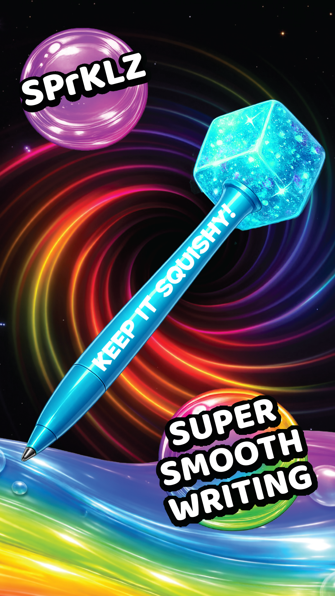 Fun Doh Desk Pops Squishy Cube Pen