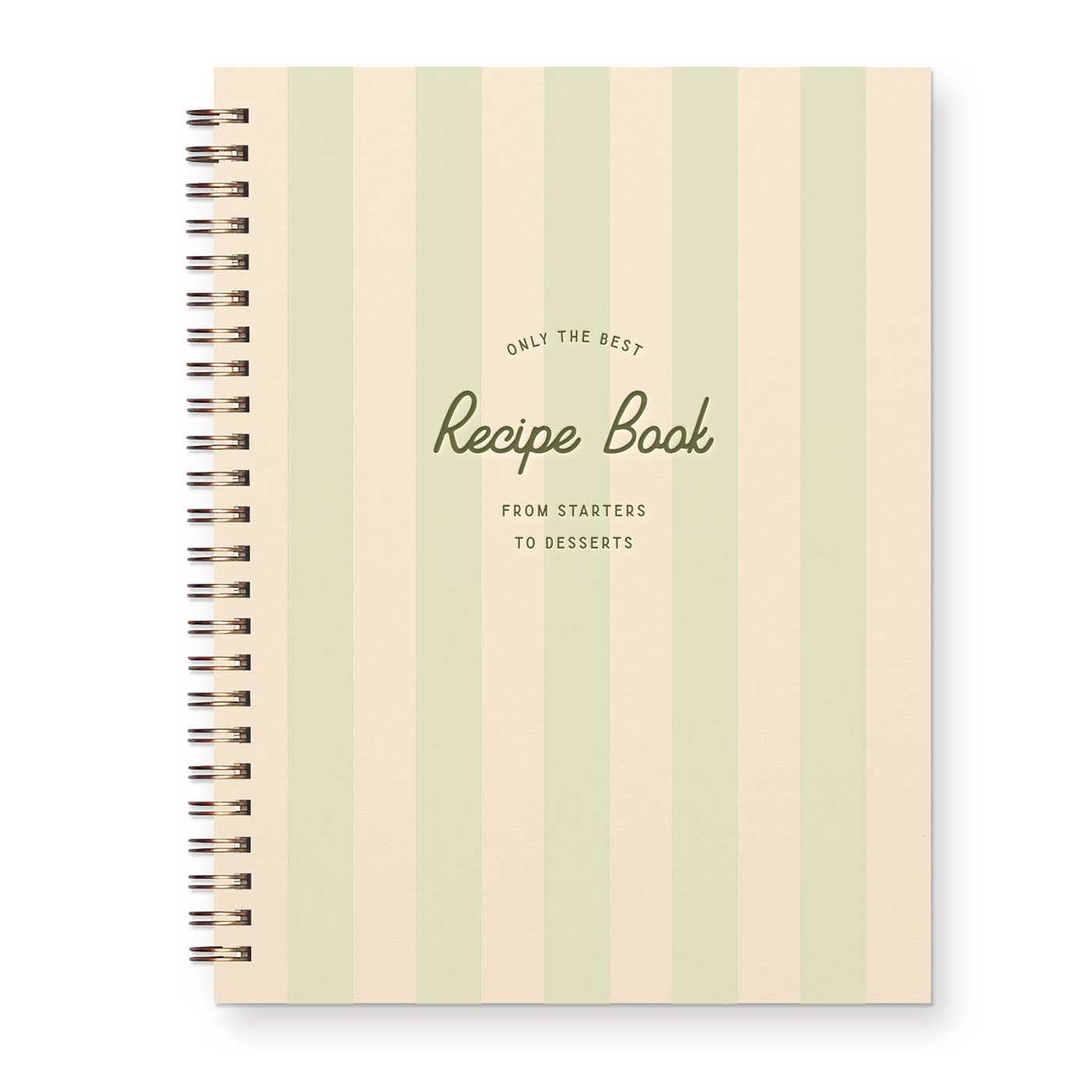 Only The Best Striped Recipe Book: Golden Wheat