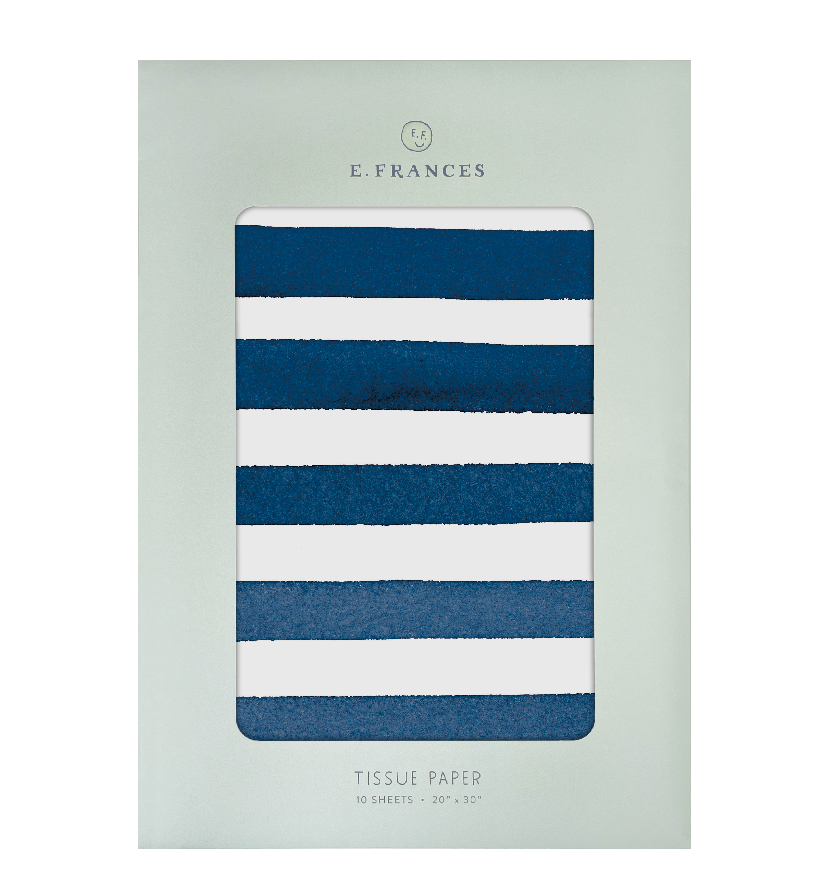 Navy Stripe Gift Tissue Paper, 10 Sheets