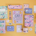 Cat Lover Book Stack Transparent Bookmark