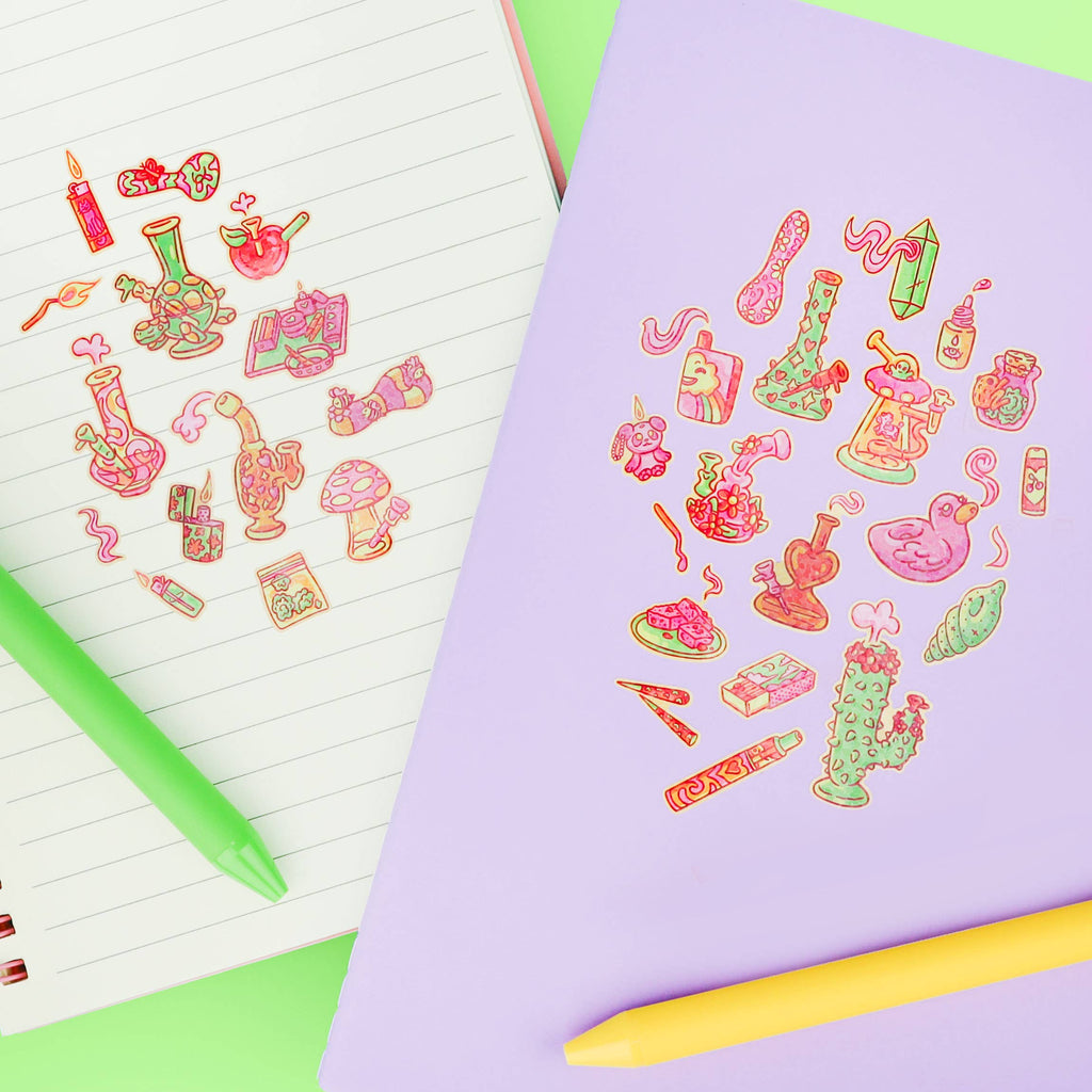 Smoke Shop Vinyl Sticker Sheet