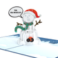 Mature Snowman Funny Christmas Card