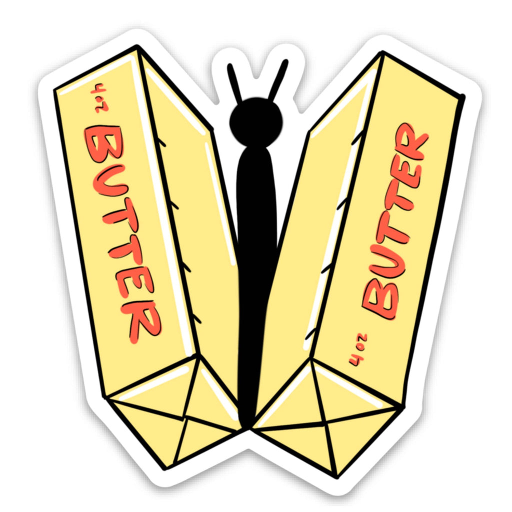 Butter-Fly Sticker