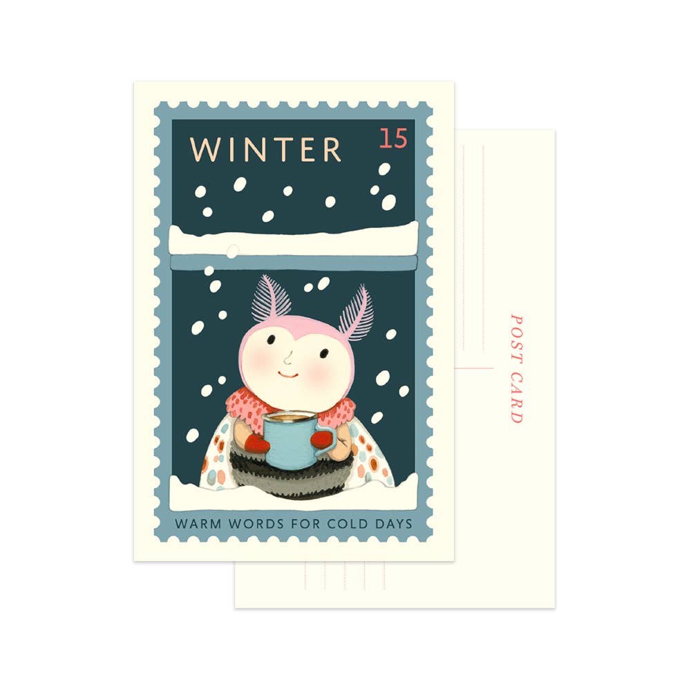 Winter Cozy Watch Postcard