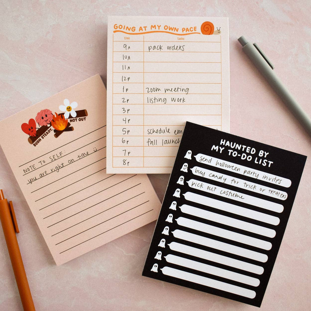 Haunted By My To-Do List Notepad | Halloween Stationery