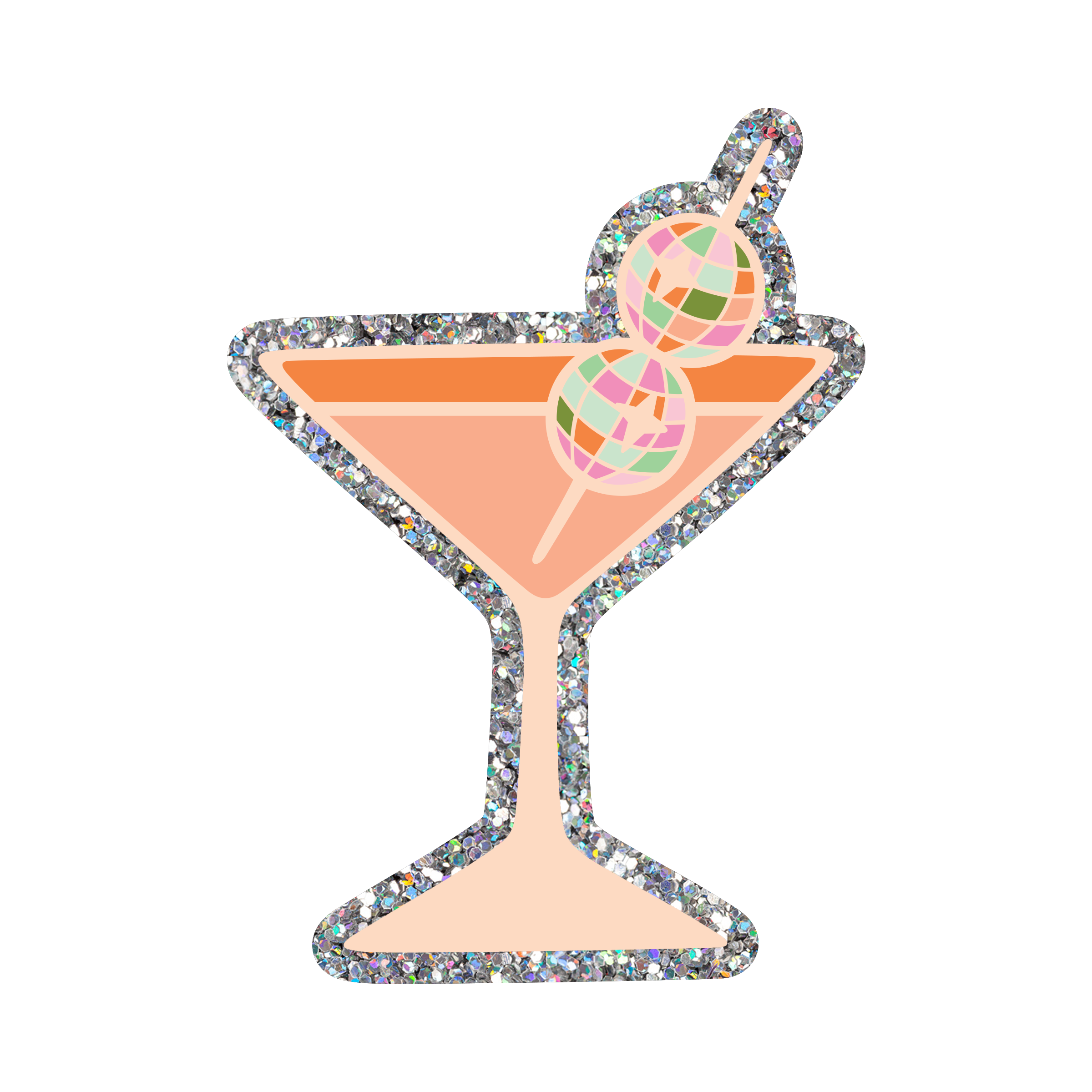 Martini Disco Sticker