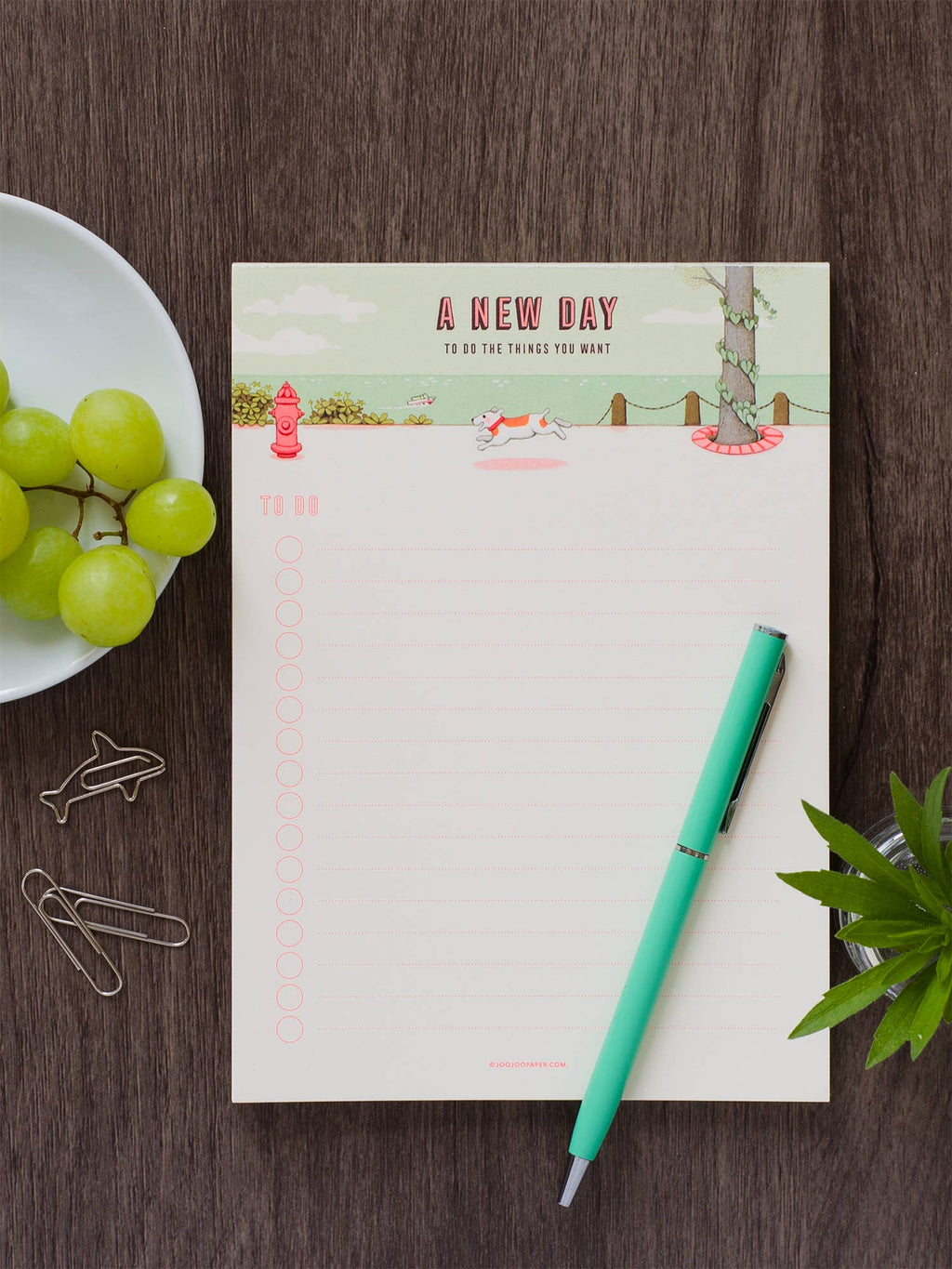 A New Day and a Happy Puppy - To-Do Pad