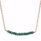 Jade Smile Necklace- 14k Gold Dipped