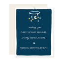 Mostly Restful Welcome Baby Card