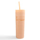 Library Card Tumbler- Peach