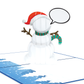 Mature Snowman Funny Christmas Card