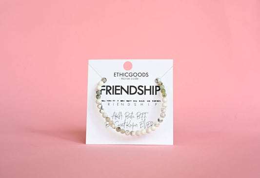 Morse Code Bracelet - Friendship - Jasper